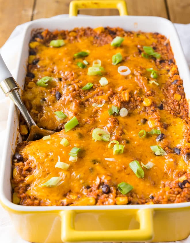 Southwestern Chicken and Rice Casserole | The Bewitchin' Kitchen