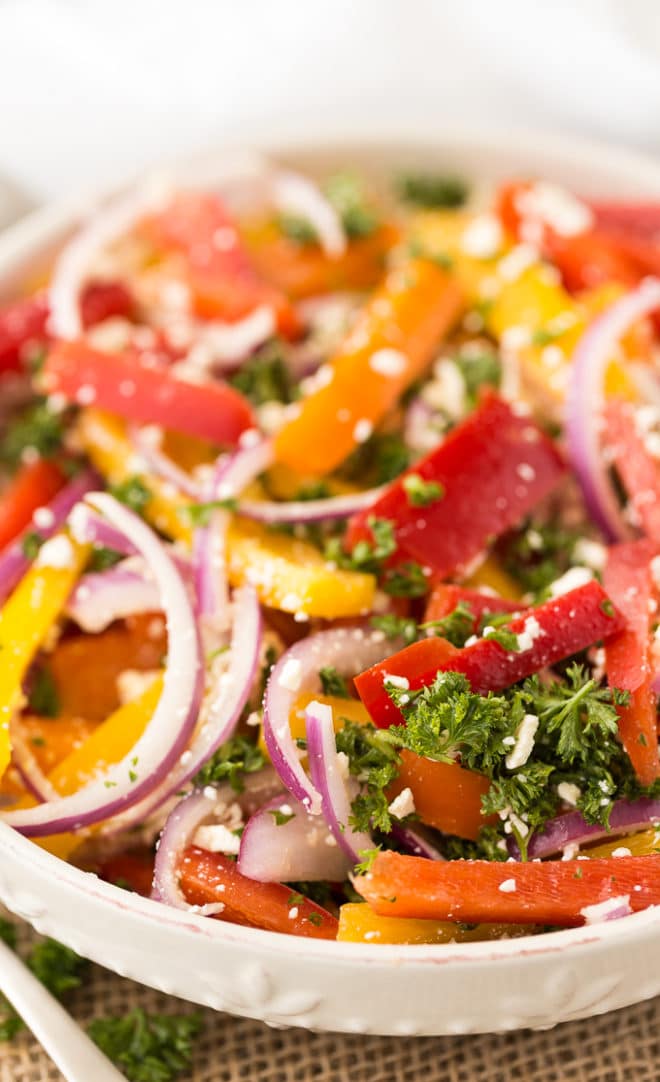 Three Pepper Salad Recipe | The Bewitchin' Kitchen