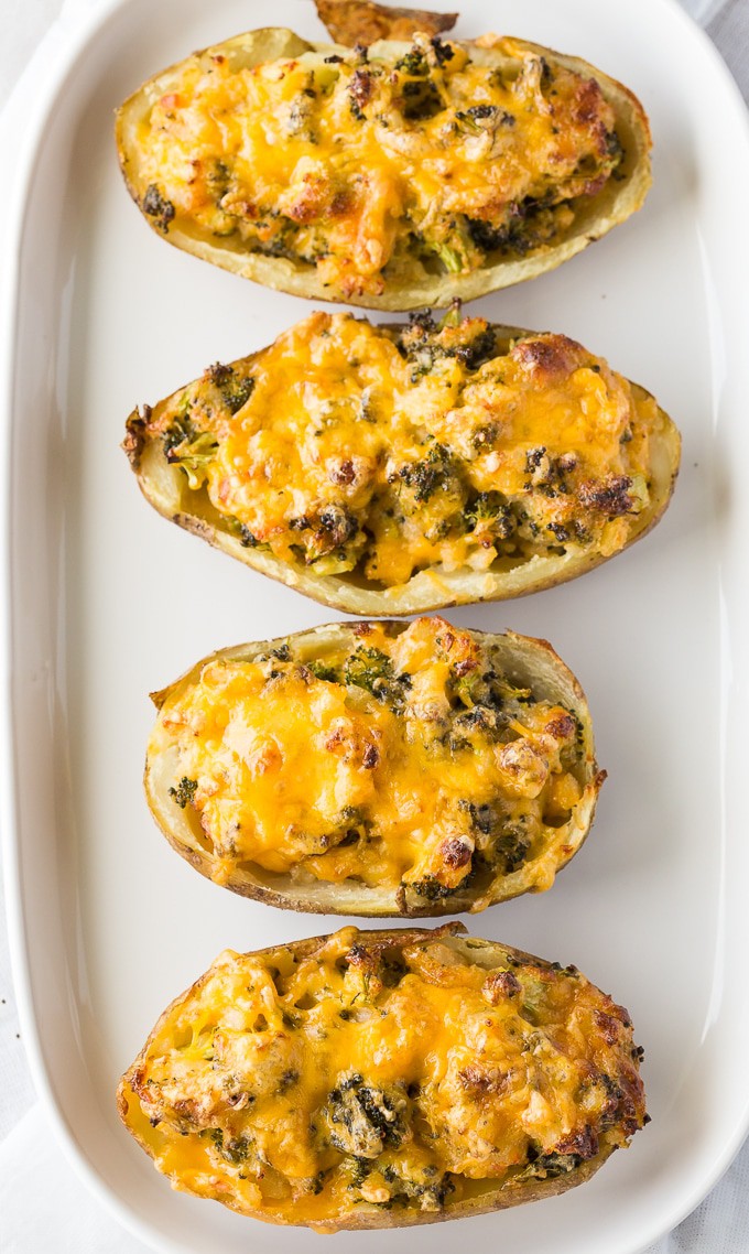 Broccoli Ranch Twice Baked Potatoes | The Bewitchin' Kitchen