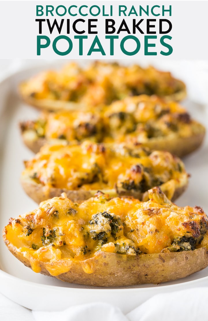 Broccoli Ranch Twice Baked Potatoes | The Bewitchin' Kitchen