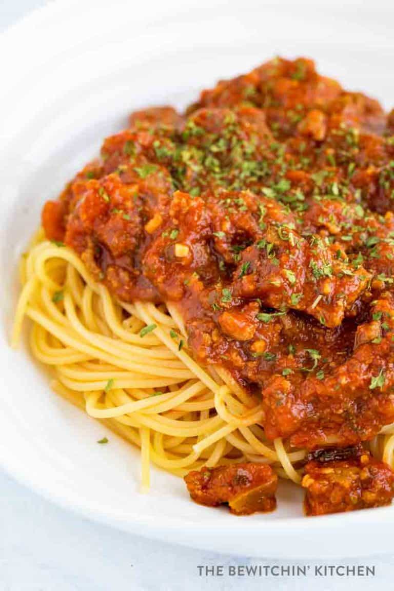 World's Best Spaghetti Sauce Recipe + Video | The Bewitchin' Kitchen