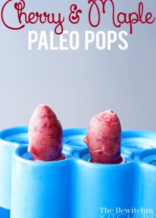 Cherry Maple Paleo Pops