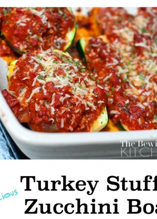 Turkey Stuffed Zucchini Boats