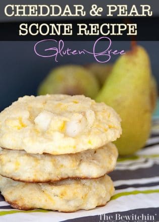 Cheddar and Pear Scone. This gluten free recipe is perfect for fall