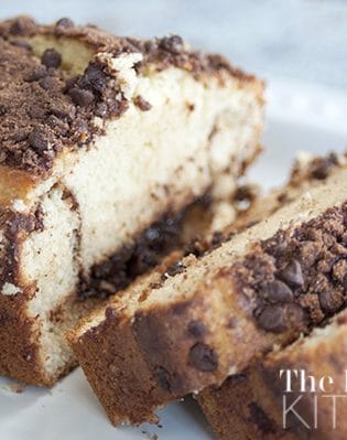 Chocolate Chip Quick Bread - 5 minutes of prep and you're done. Perfect for those forgotton bake sales or class parties