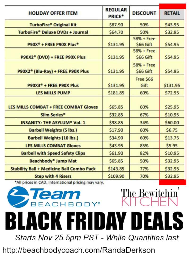 Team Beachbody Black Friday Deals The Bewitchin' Kitchen