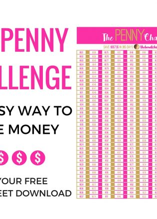 An easy to way to save money - The Penny Challenge! Stay within your budget and build your savings to use towards emergencies, travel, or for a rainy day!