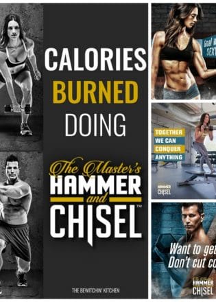 This blog tells you how many calories are burned doing The Master's Hammer and Chisel. She uses a heart rate monitor to calculate it. Hammer is Chisel is a Beachbody program from the trainers Sagi Kalev (Body Beast) and Autumn Calabrese (21 Day Fix and 21 Day Fix Extreme).