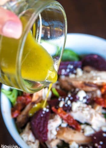 Pesto Vinaigrette Recipe + Chicken Beet Salad | The Bewitchin' Kitchen