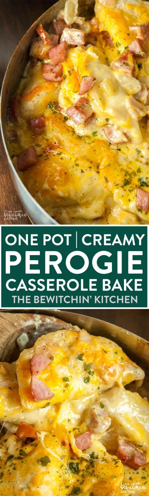 One Pot Perogie Casserole Recipe - The Bewitchin' Kitchen