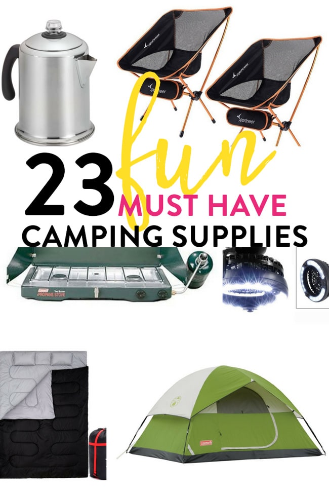 23 Fun Must Have Camping Supplies | The Bewitchin' Kitchen