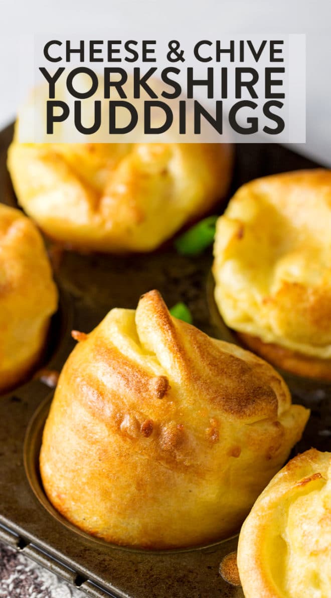 Yorkshire Pudding with Cheese and Chives | The Bewitchin' Kitchen