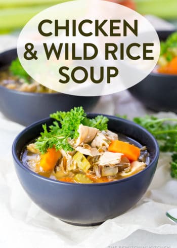 Healthy Chicken Wild Rice Soup Recipe | The Bewitchin' Kitchen