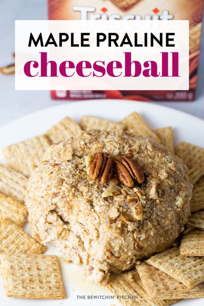 Maple Praline Cheeseball 