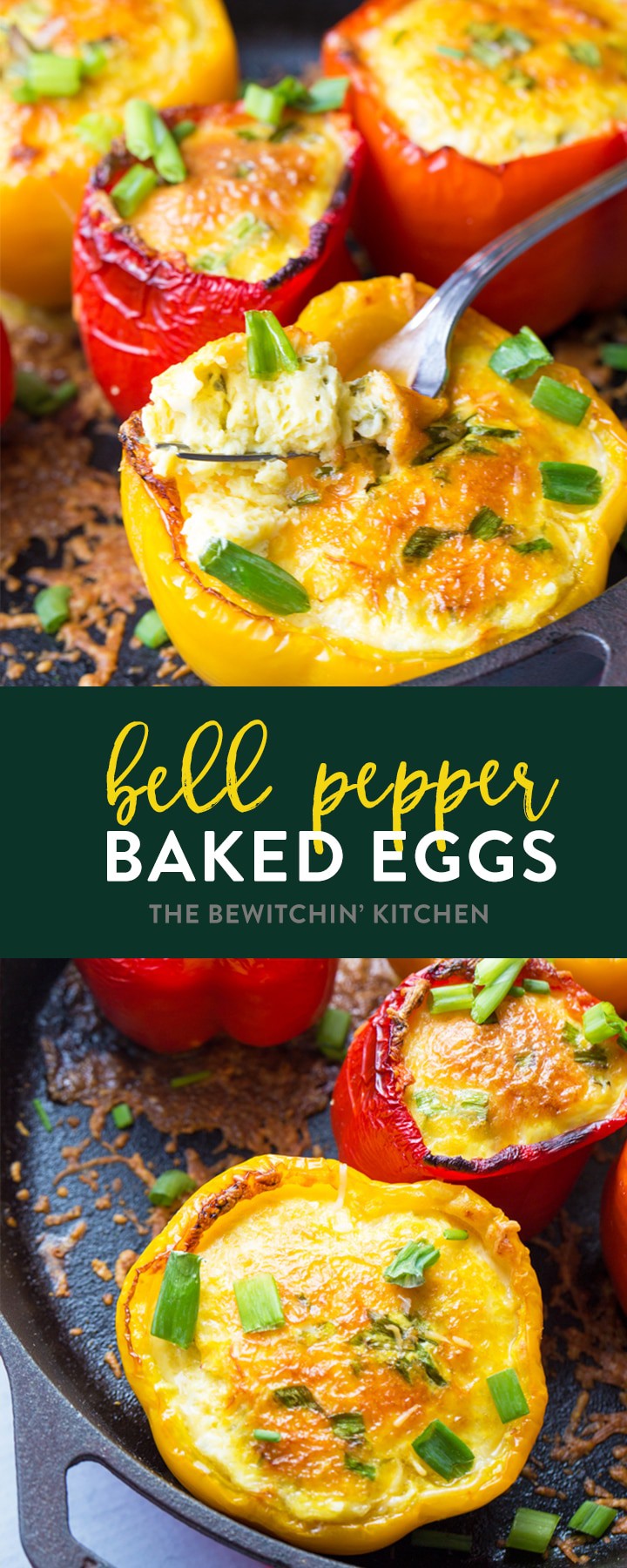 Baked Egg Stuffed Peppers | The Bewitchin' Kitchen