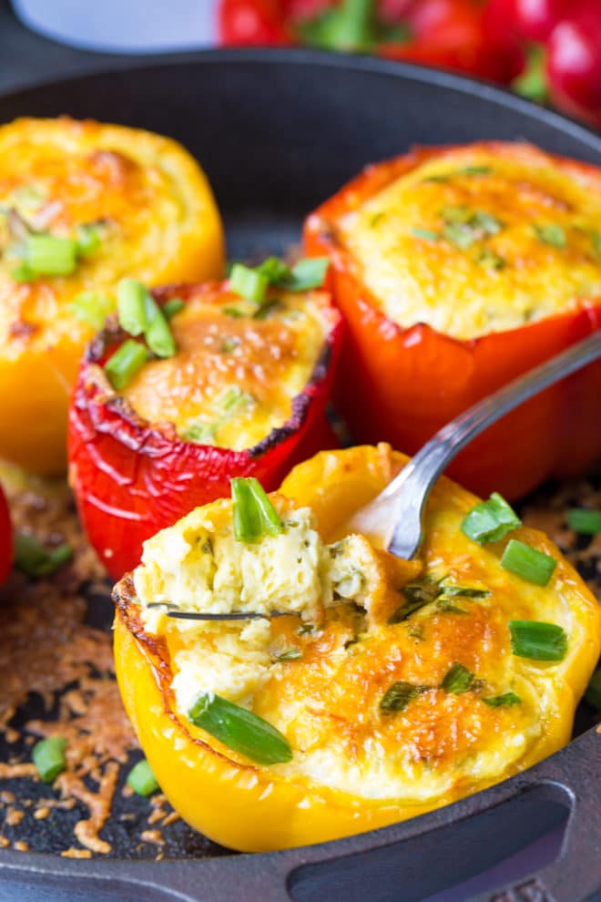 Baked Egg Stuffed Peppers The Bewitchin' Kitchen