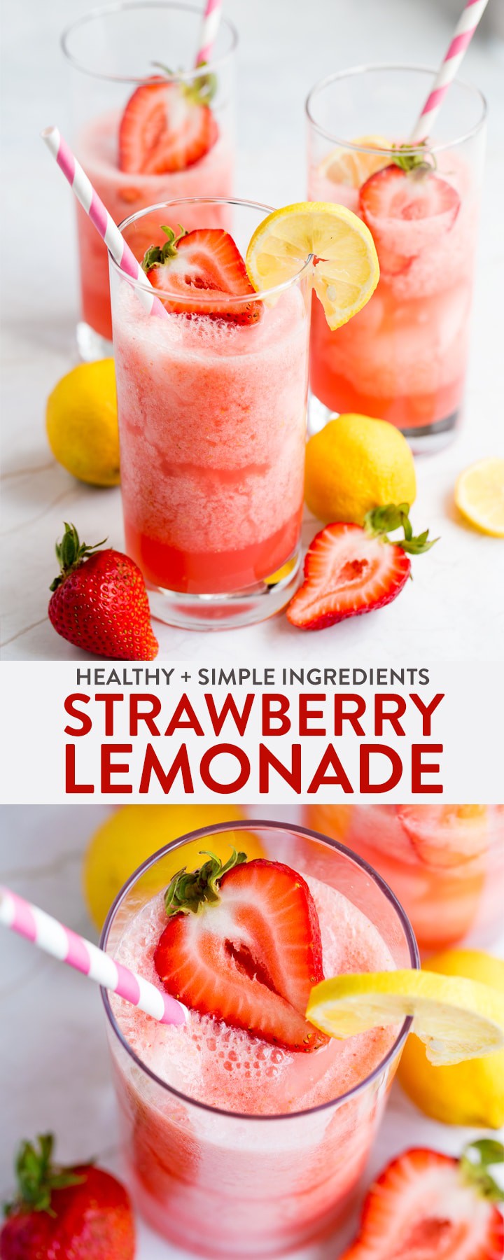 Blended Strawberry Lemonade | The Bewitchin' Kitchen