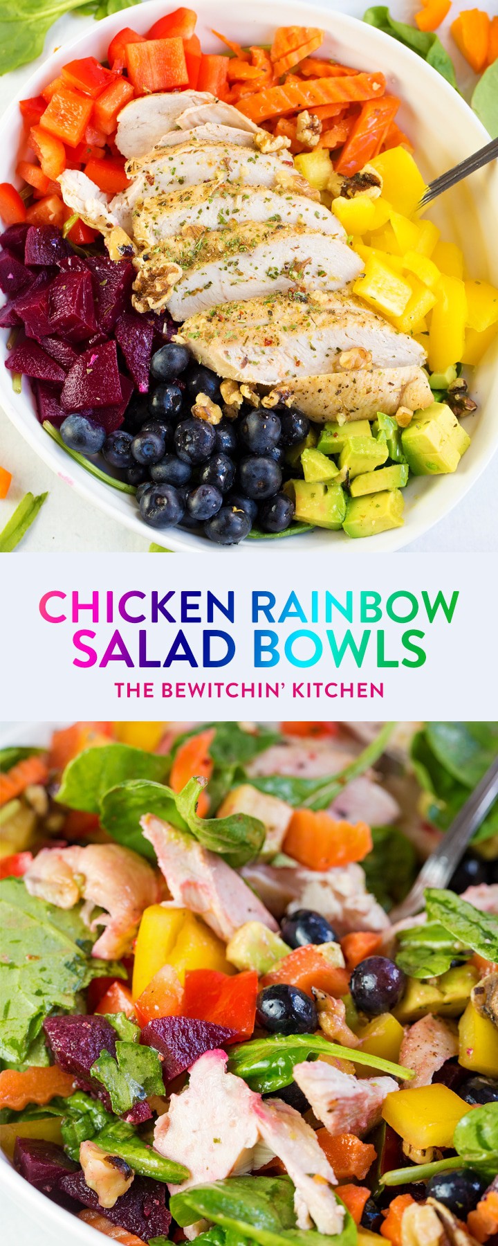 Chicken Rainbow Salad | The Bewitchin' Kitchen