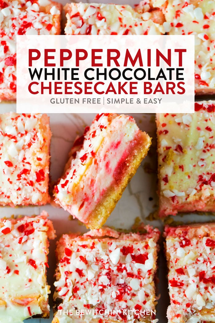Peppermint White Chocolate Cheesecake Bars [Gluten Free] | The ...