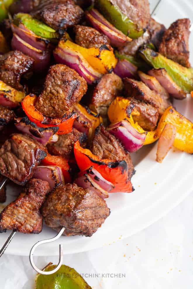 Steak Fajita Kebabs Recipe | The Bewitchin' Kitchen