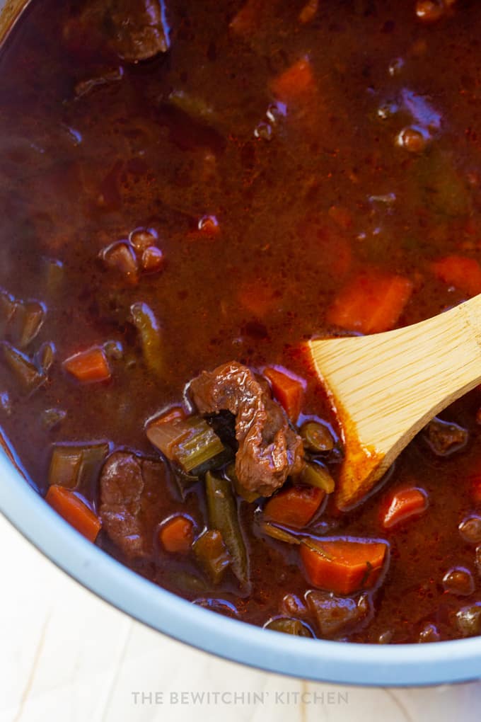 Slow Cooker Beef Stew with Cabernet Merlot