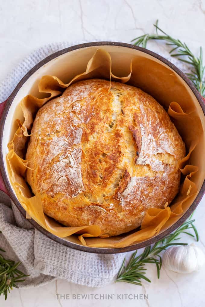 Rosemary Dutch Oven Bread