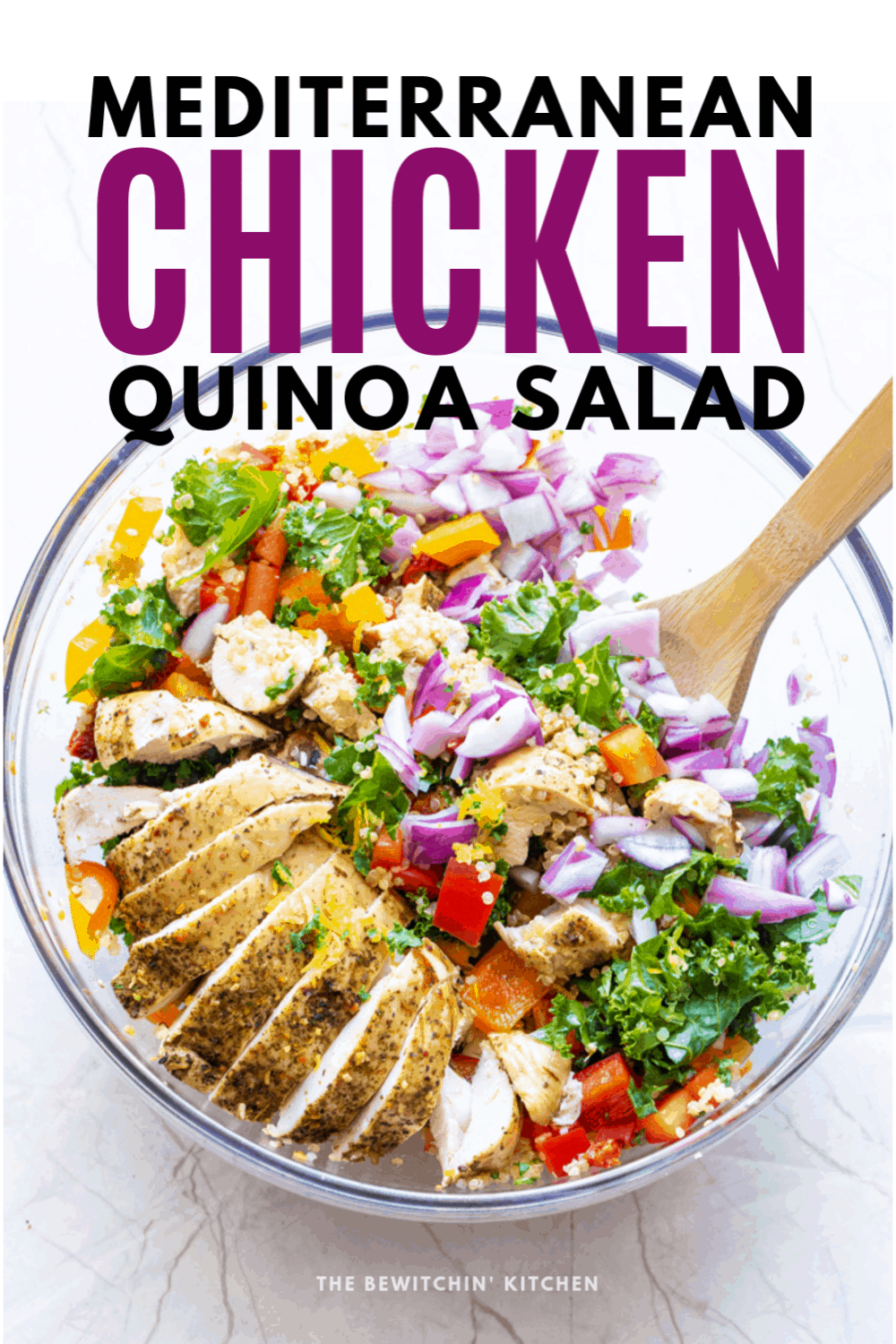 Mediterranean Chicken Quinoa Salad The Bewitchin Kitchen