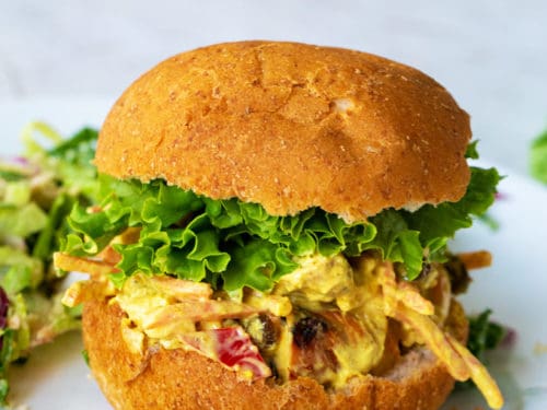 Curried chicken salad sandwiches - Simply Delicious