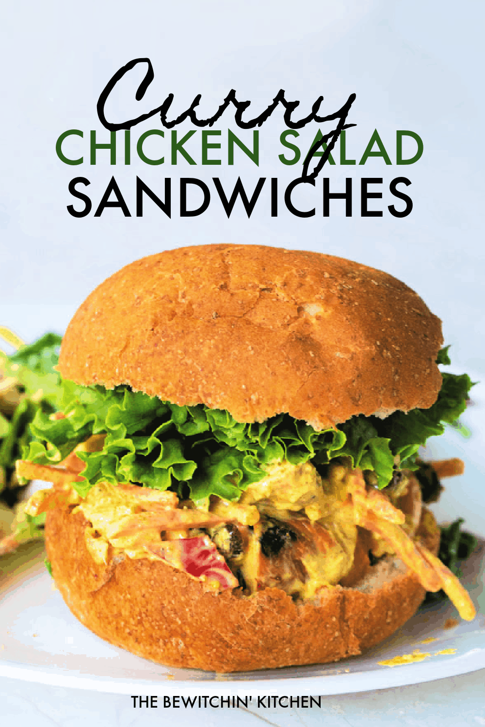 Curry Chicken Salad Sandwiches Recipe | The Bewitchin' Kitchen
