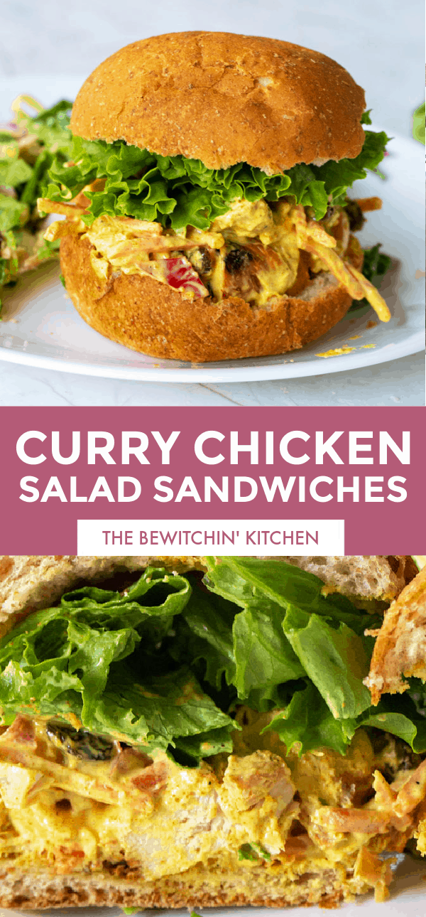 Curry Chicken Salad Sandwiches Recipe | The Bewitchin' Kitchen