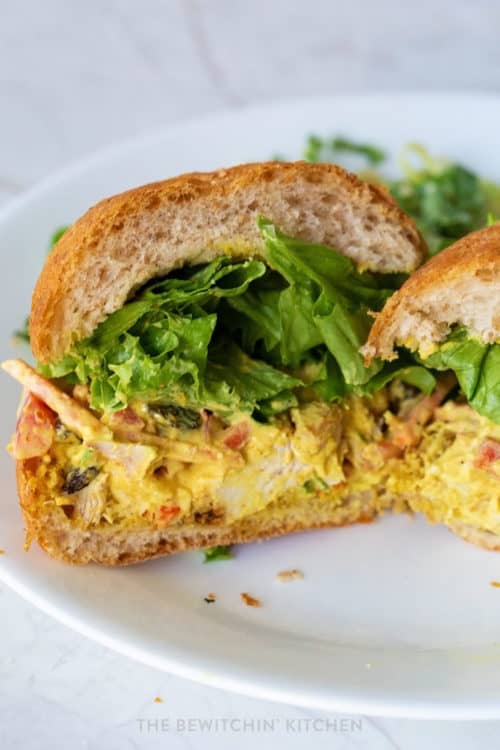 Curry Chicken Salad Sandwiches Recipe The Bewitchin Kitchen