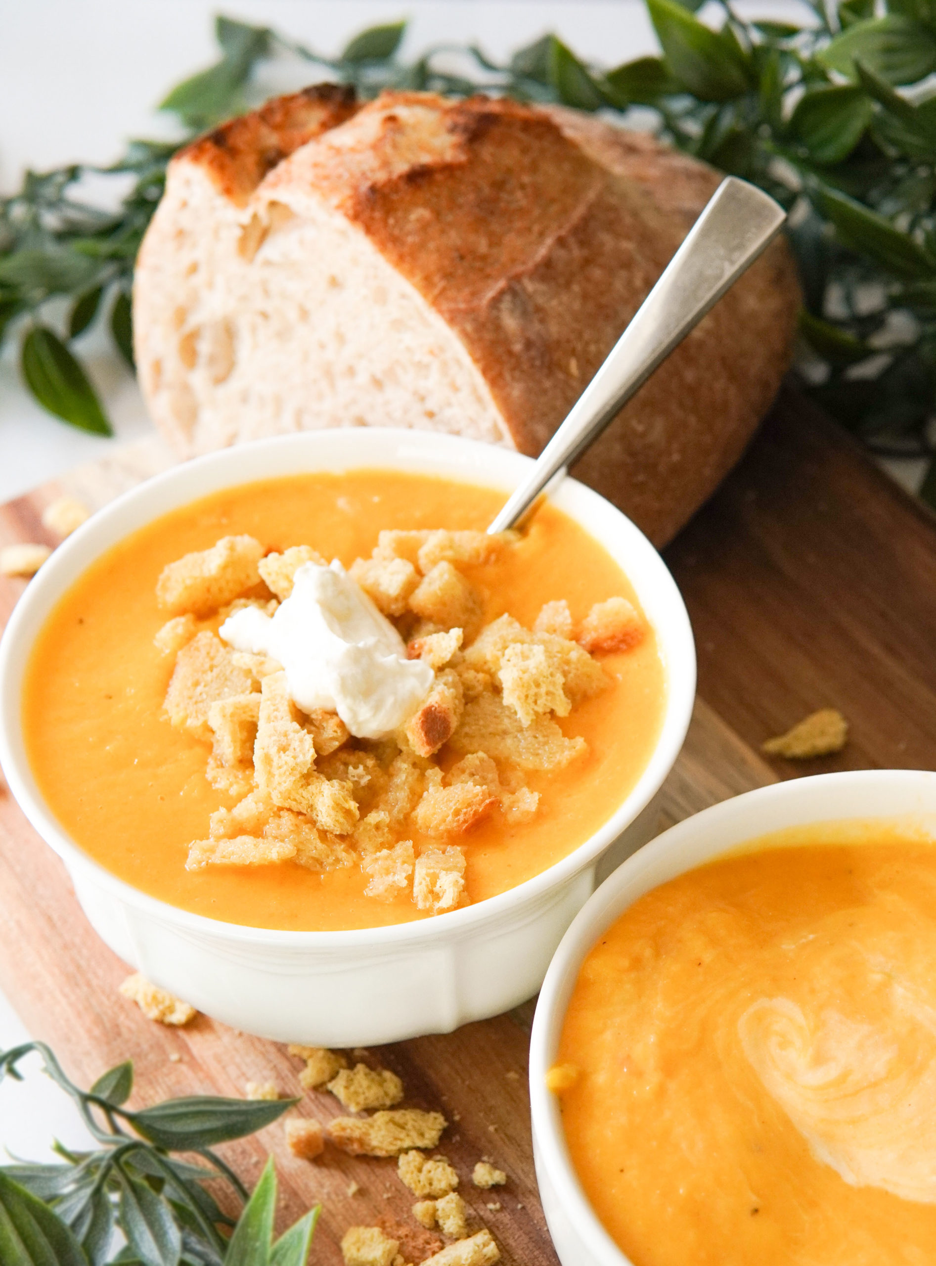 Savory Spiced Butternut Squash Soup