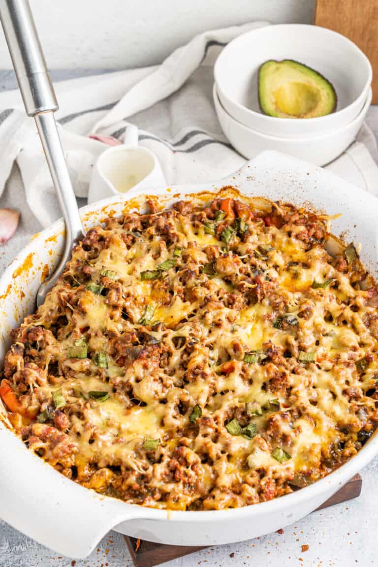 Keto Taco Casserole | The Bewitchin' Kitchen