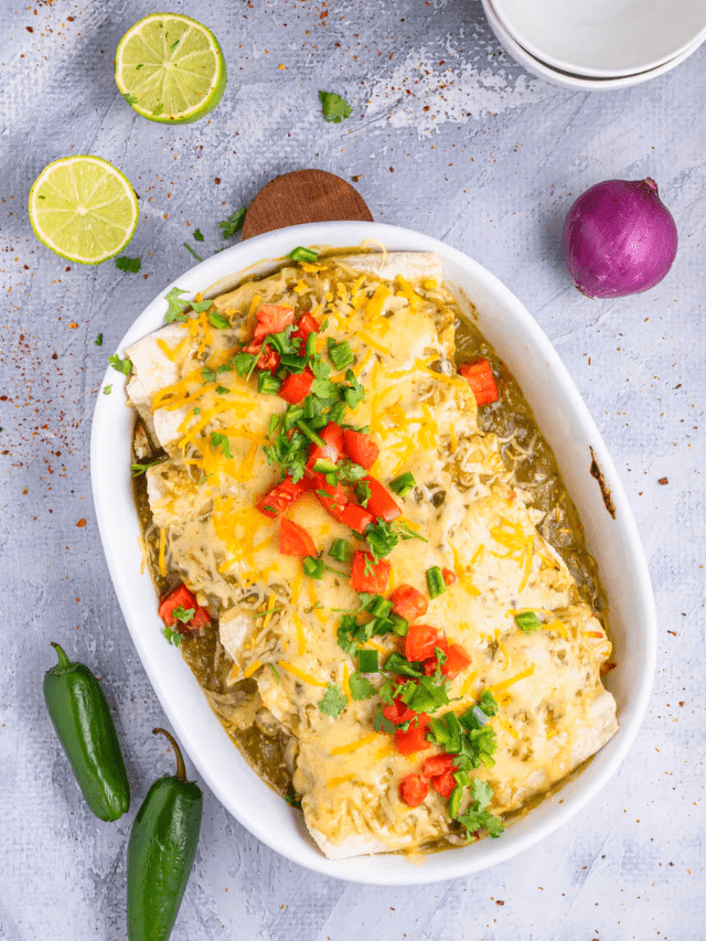 Spice Up Your Dinner Routine With Chicken Enchiladas And Green Sauce The Bewitchin Kitchen 7074