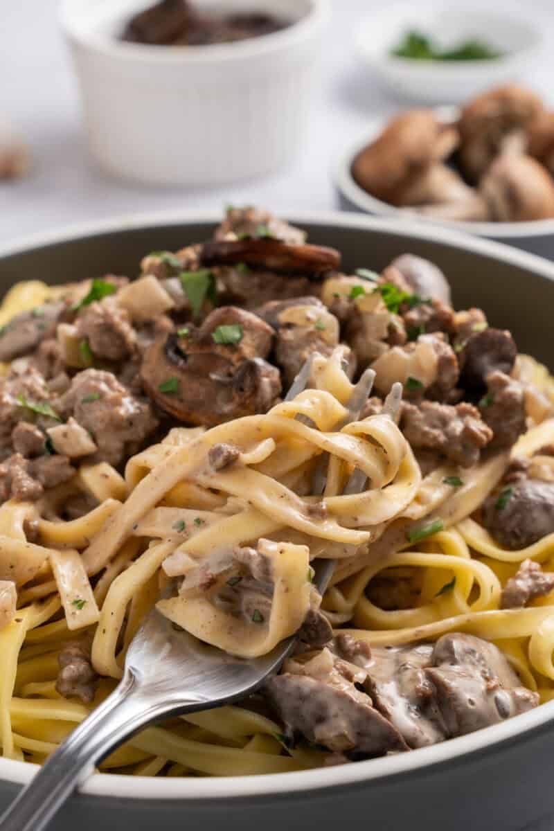 ground beef stroganoff