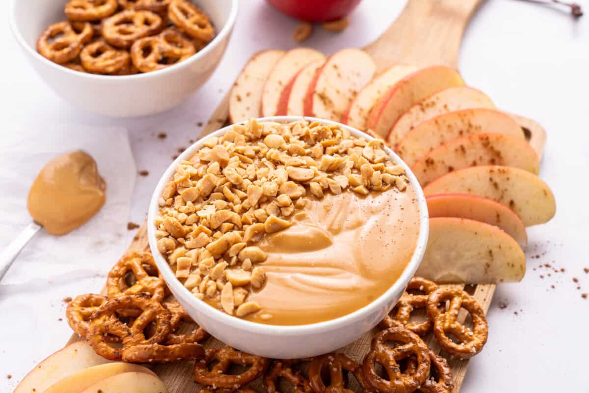 cream cheese caramel apple dip