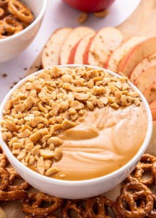 cream cheese caramel apple dip