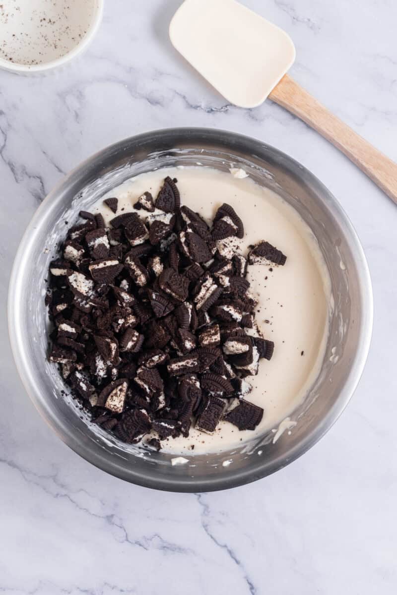 how to make oreo cheesecake filling