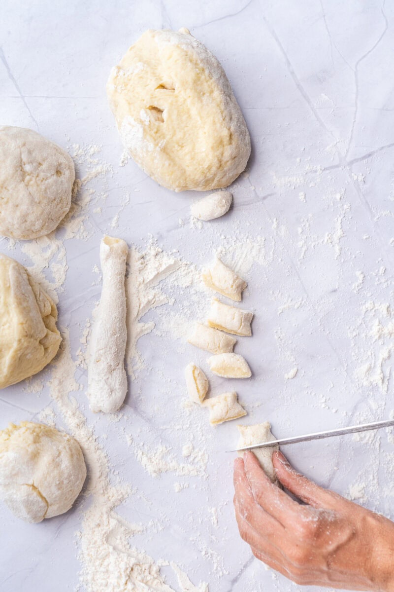 Ingredients for potato gnocchi